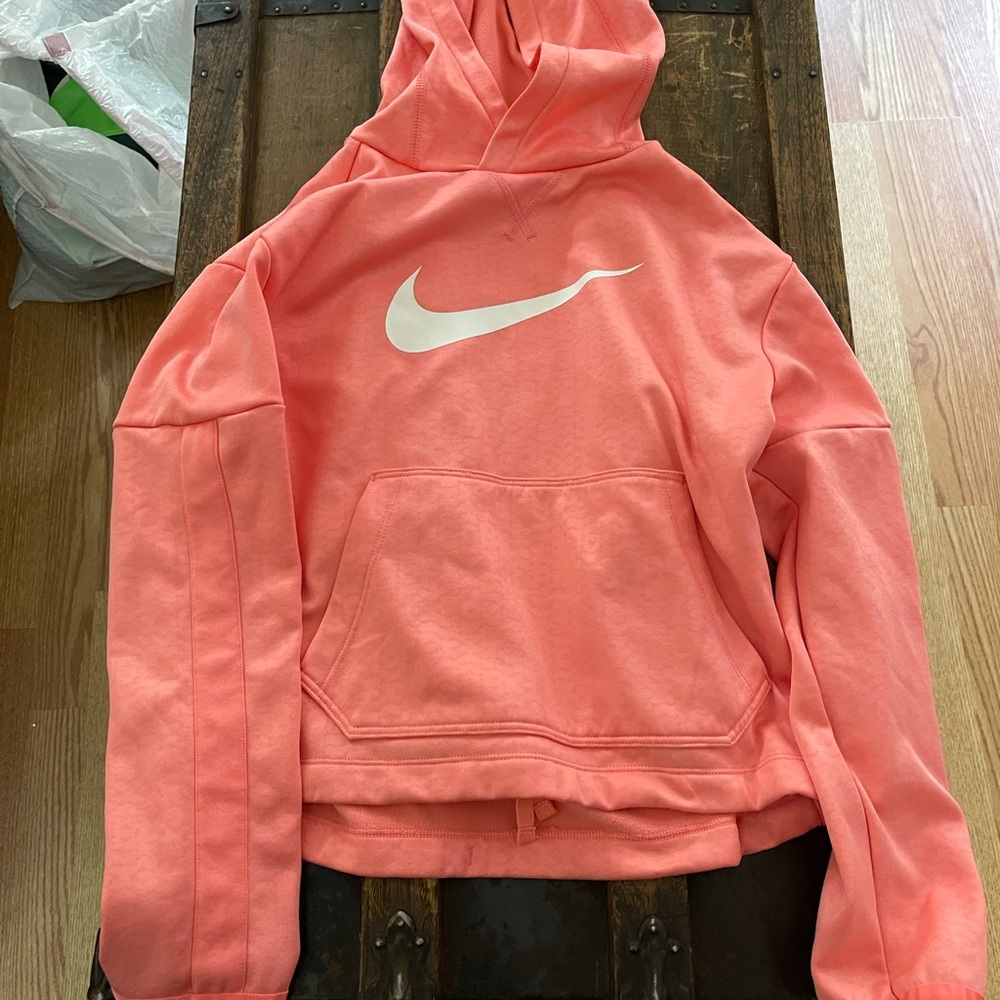 Pink Girls Nike hoodie large